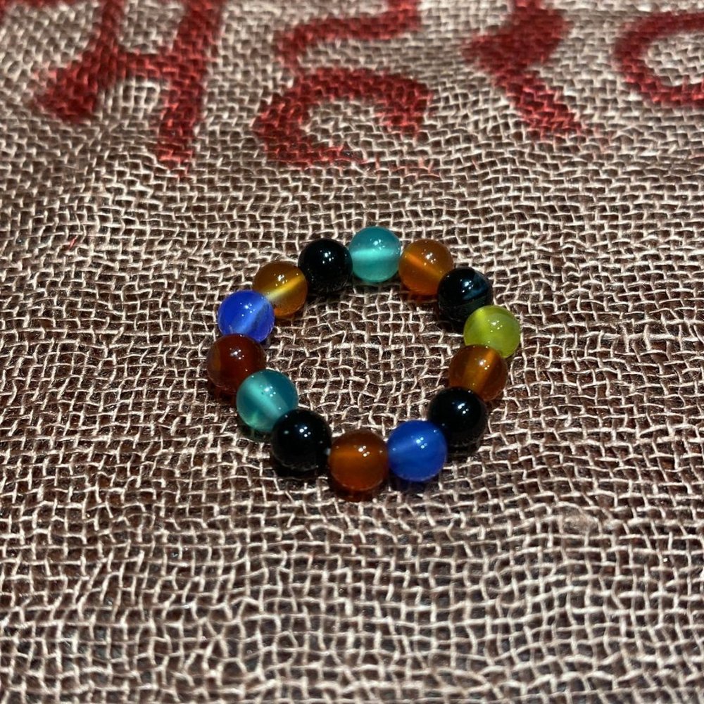 Mixed Stone Beaded Ring